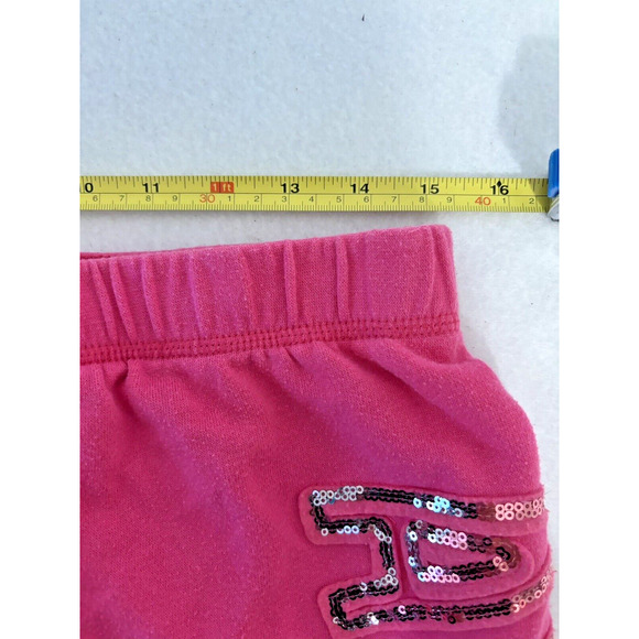 Aeropostale Barbiecore Pink Sequined Logo Sweat Pants Lounge Athleisure Medium - Picture 6 of 8